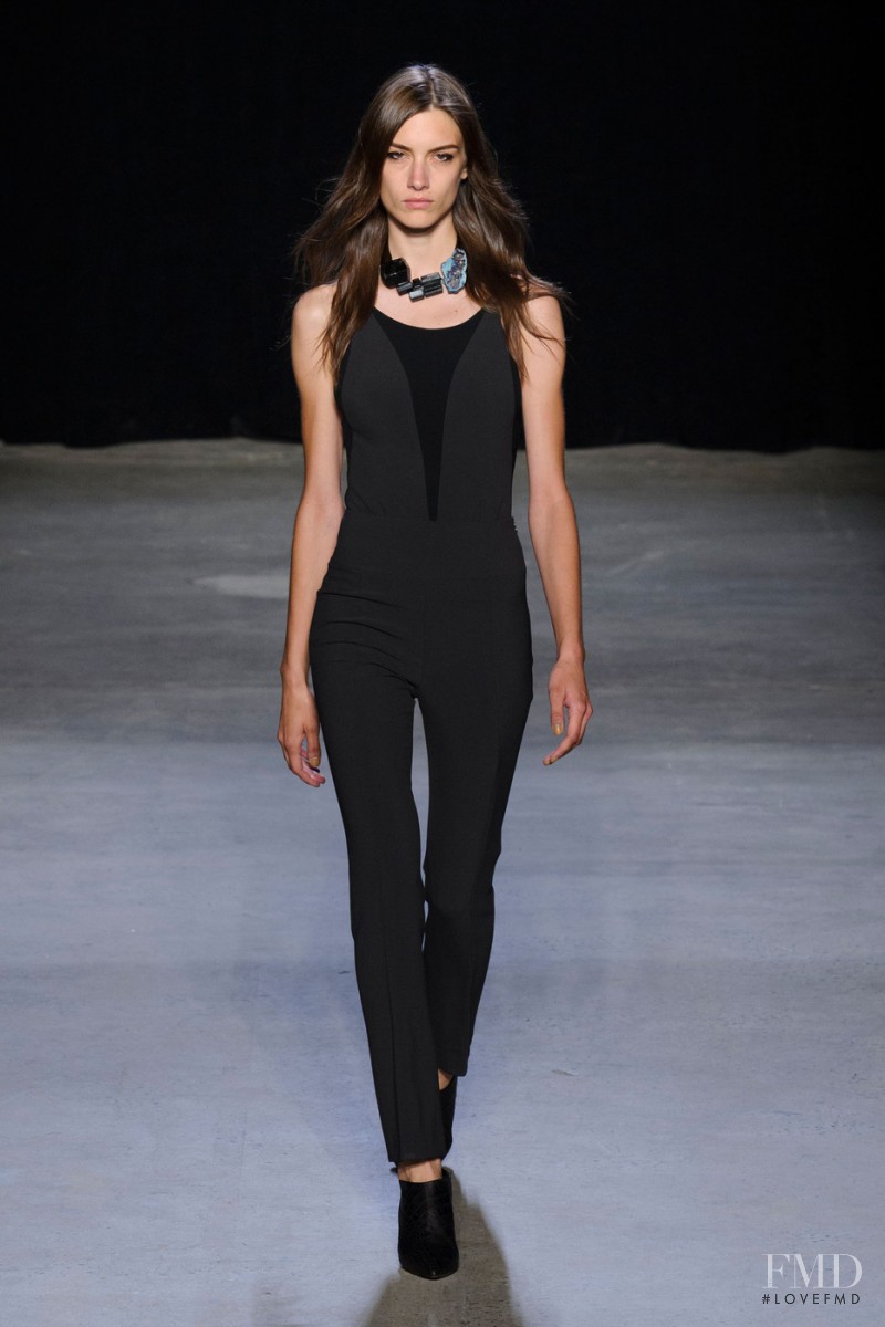 Ronja Furrer featured in  the Narciso Rodriguez fashion show for Spring/Summer 2015