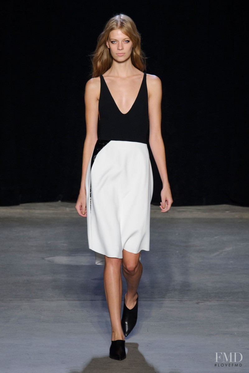 Lexi Boling featured in  the Narciso Rodriguez fashion show for Spring/Summer 2015