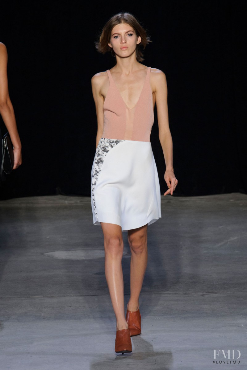 Valery Kaufman featured in  the Narciso Rodriguez fashion show for Spring/Summer 2015