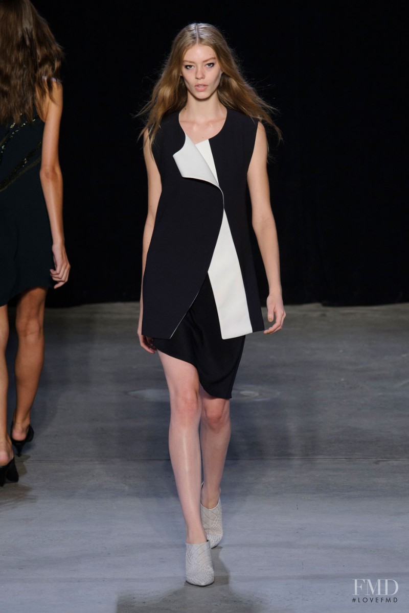 Ondria Hardin featured in  the Narciso Rodriguez fashion show for Spring/Summer 2015