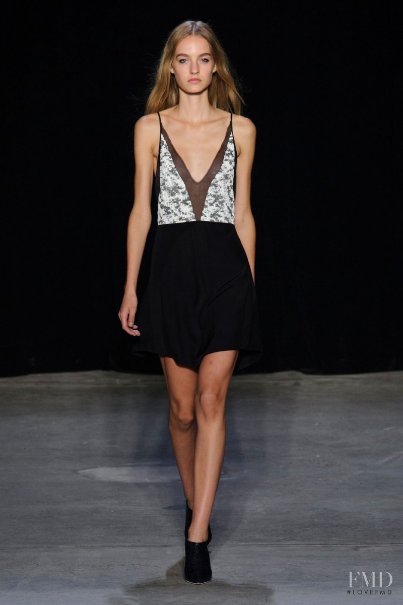 Maartje Verhoef featured in  the Narciso Rodriguez fashion show for Spring/Summer 2015