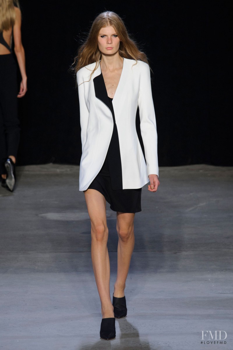Alexandra Elizabeth Ljadov featured in  the Narciso Rodriguez fashion show for Spring/Summer 2015