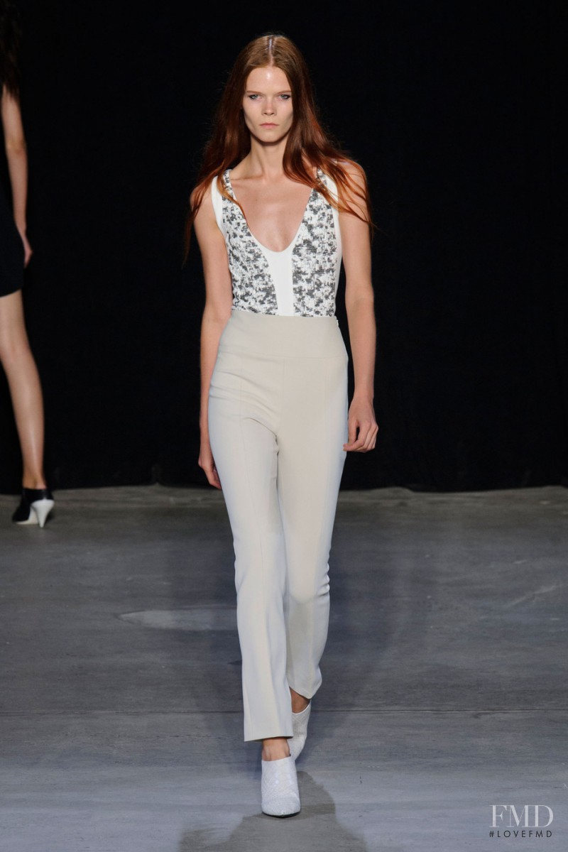 Irina Kravchenko featured in  the Narciso Rodriguez fashion show for Spring/Summer 2015