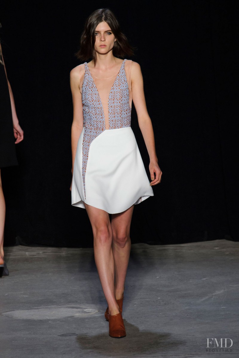 Kel Markey featured in  the Narciso Rodriguez fashion show for Spring/Summer 2015