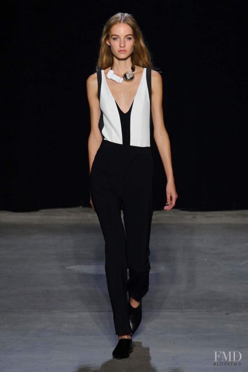 Maartje Verhoef featured in  the Narciso Rodriguez fashion show for Spring/Summer 2015