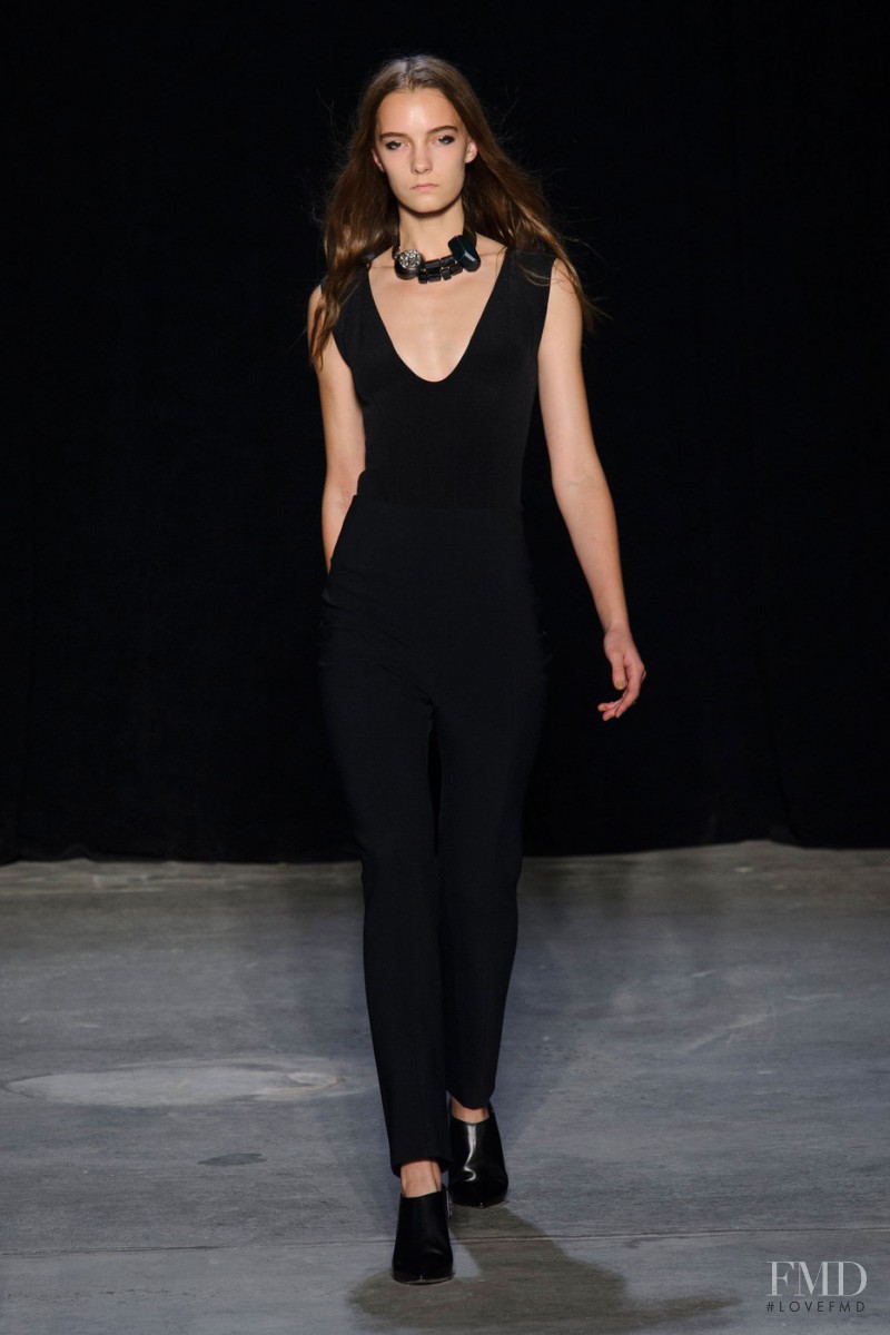 Irina Liss featured in  the Narciso Rodriguez fashion show for Spring/Summer 2015