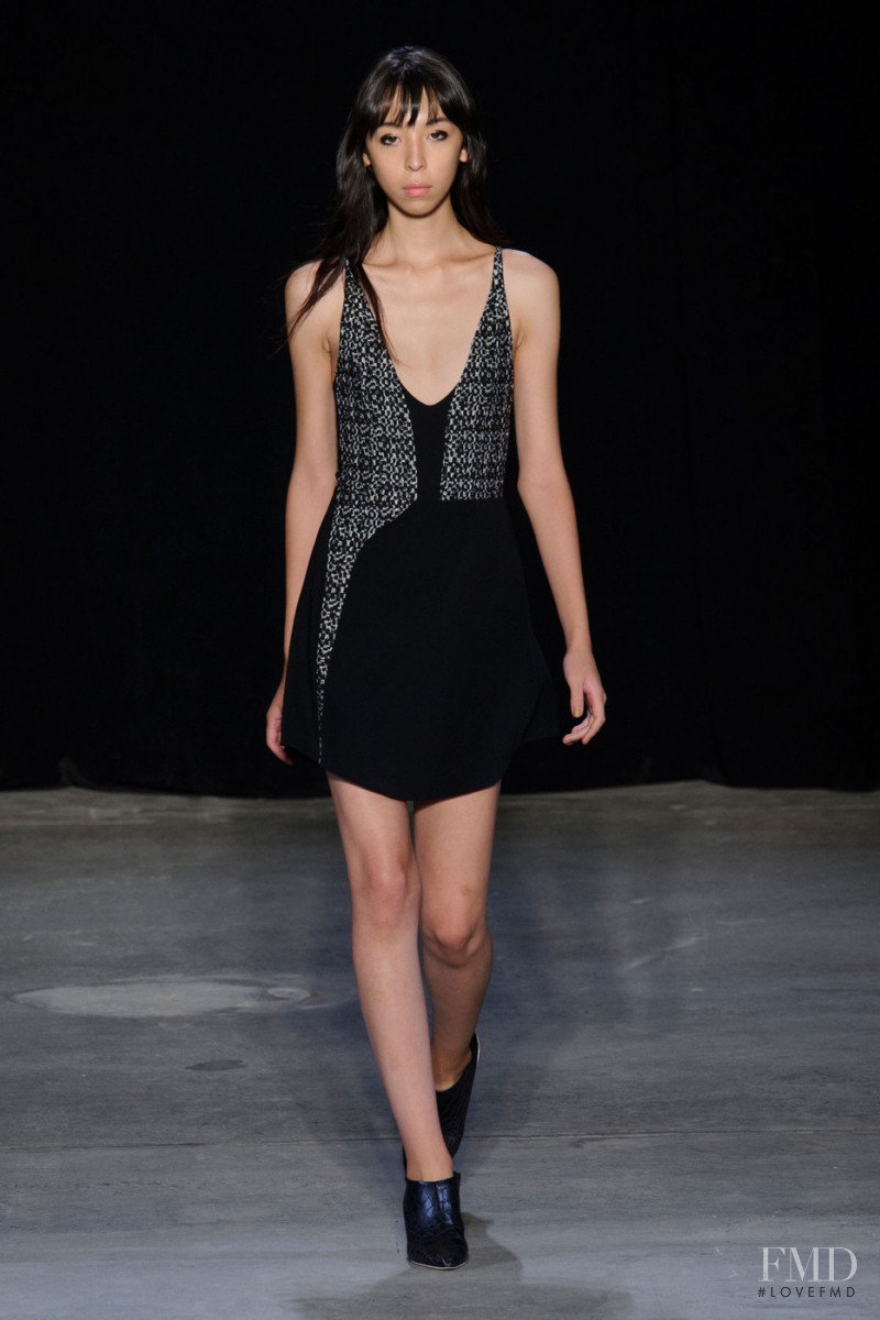 Issa Lish featured in  the Narciso Rodriguez fashion show for Spring/Summer 2015