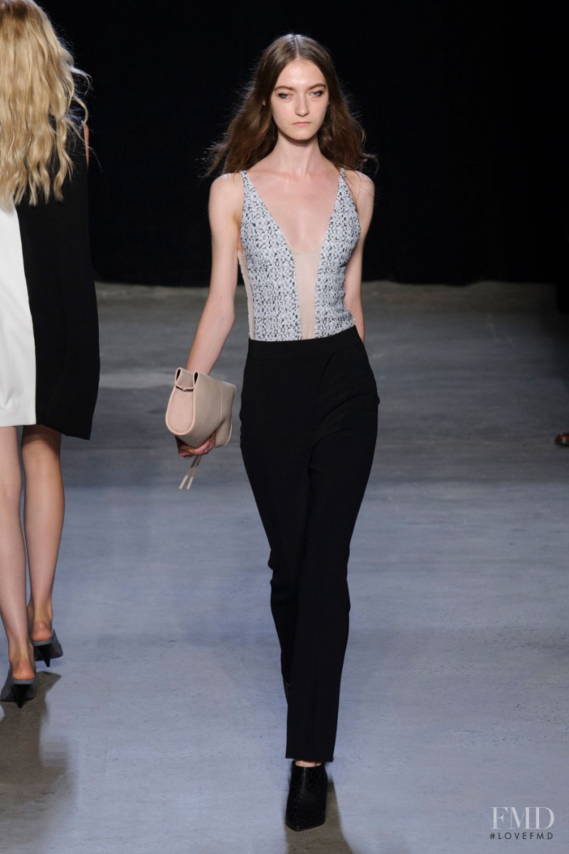 Kasia Jujeczka featured in  the Narciso Rodriguez fashion show for Spring/Summer 2015
