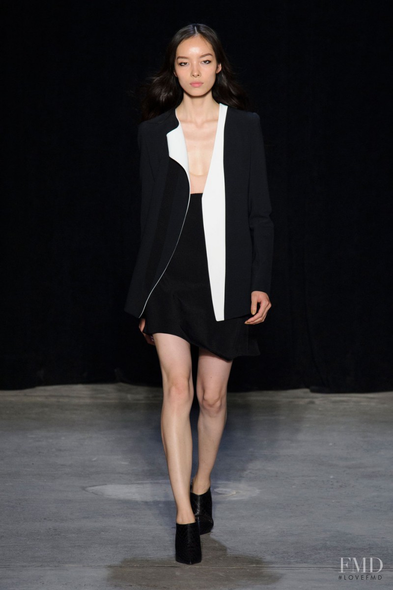 Fei Fei Sun featured in  the Narciso Rodriguez fashion show for Spring/Summer 2015