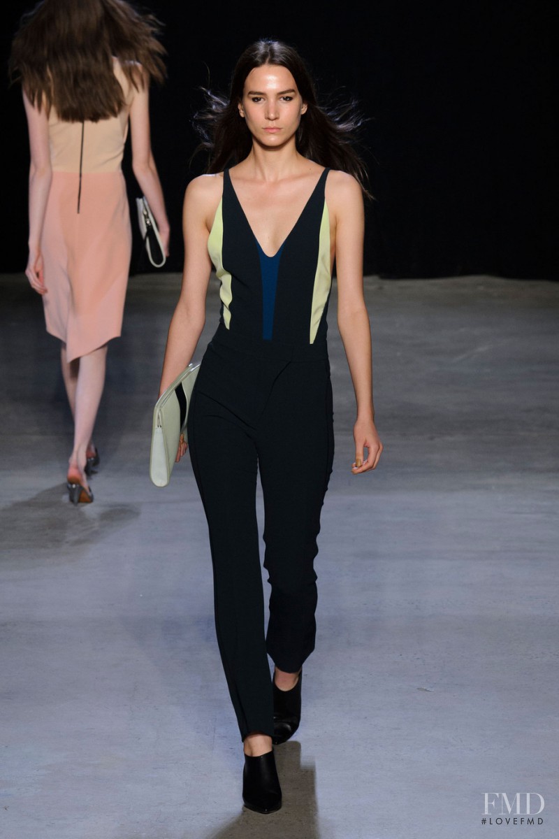 Mijo Mihaljcic featured in  the Narciso Rodriguez fashion show for Spring/Summer 2015