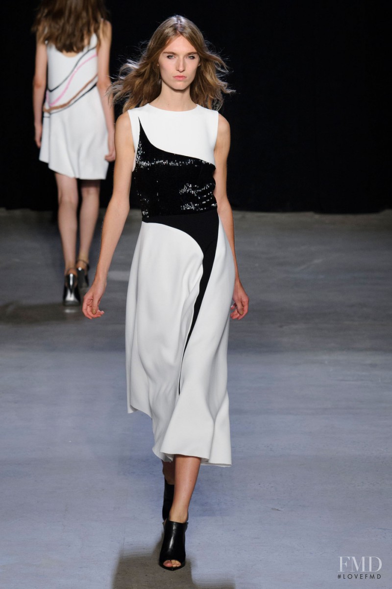 Manuela Frey featured in  the Narciso Rodriguez fashion show for Spring/Summer 2015