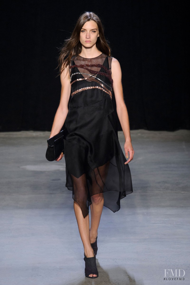 Ronja Furrer featured in  the Narciso Rodriguez fashion show for Spring/Summer 2015
