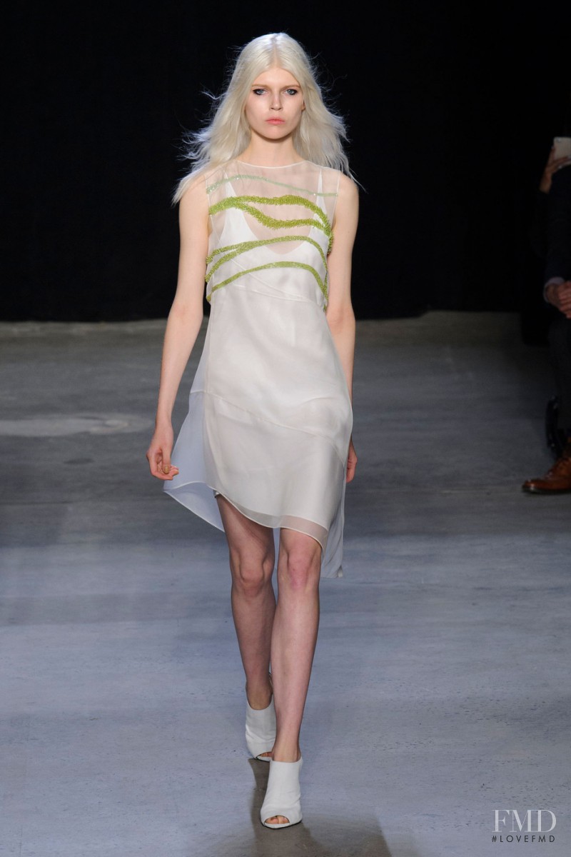 Ola Rudnicka featured in  the Narciso Rodriguez fashion show for Spring/Summer 2015
