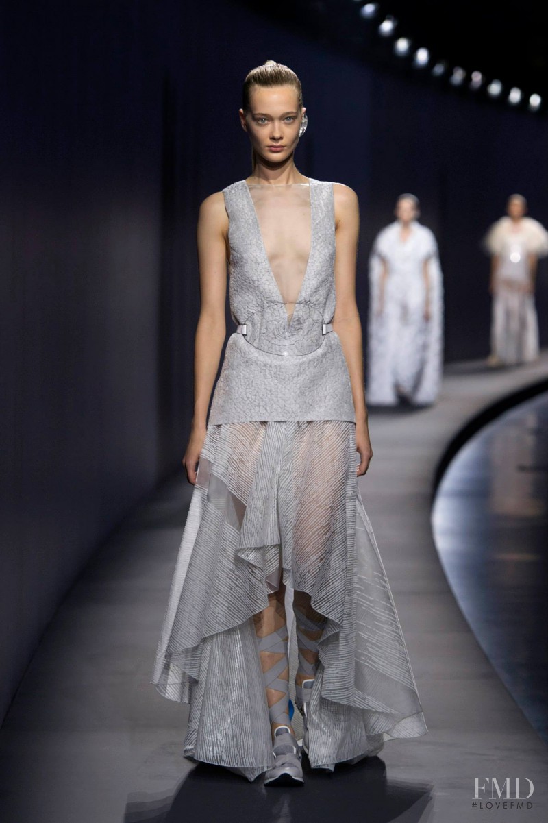Tanya Katysheva featured in  the Vionnet fashion show for Spring/Summer 2015
