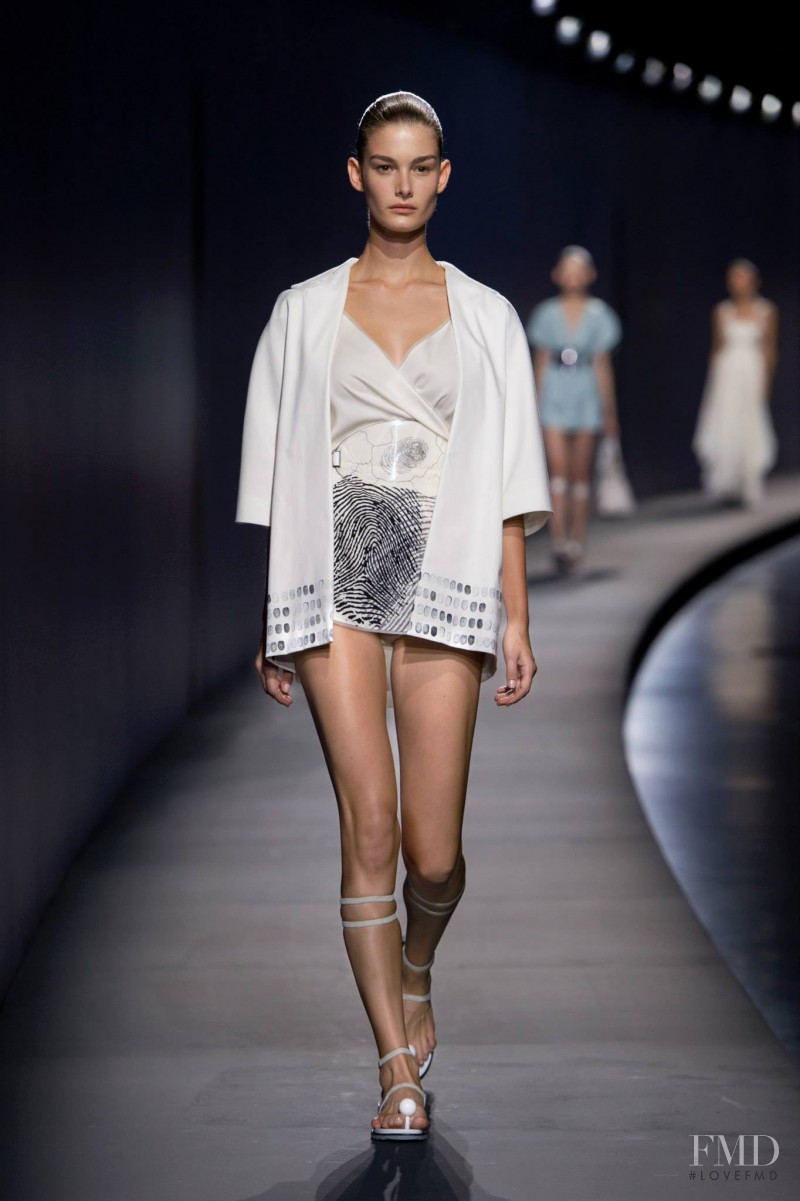 Ophélie Guillermand featured in  the Vionnet fashion show for Spring/Summer 2015