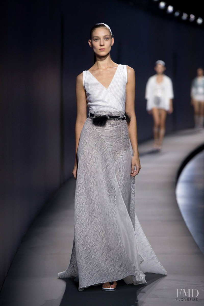 Kati Nescher featured in  the Vionnet fashion show for Spring/Summer 2015
