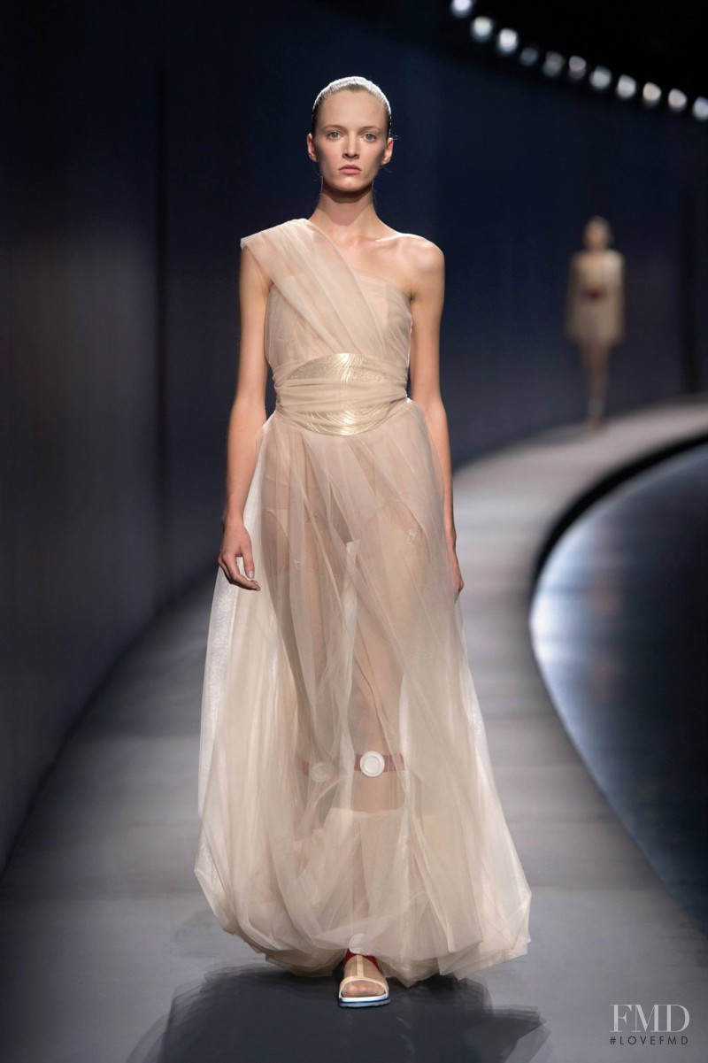 Daria Strokous featured in  the Vionnet fashion show for Spring/Summer 2015