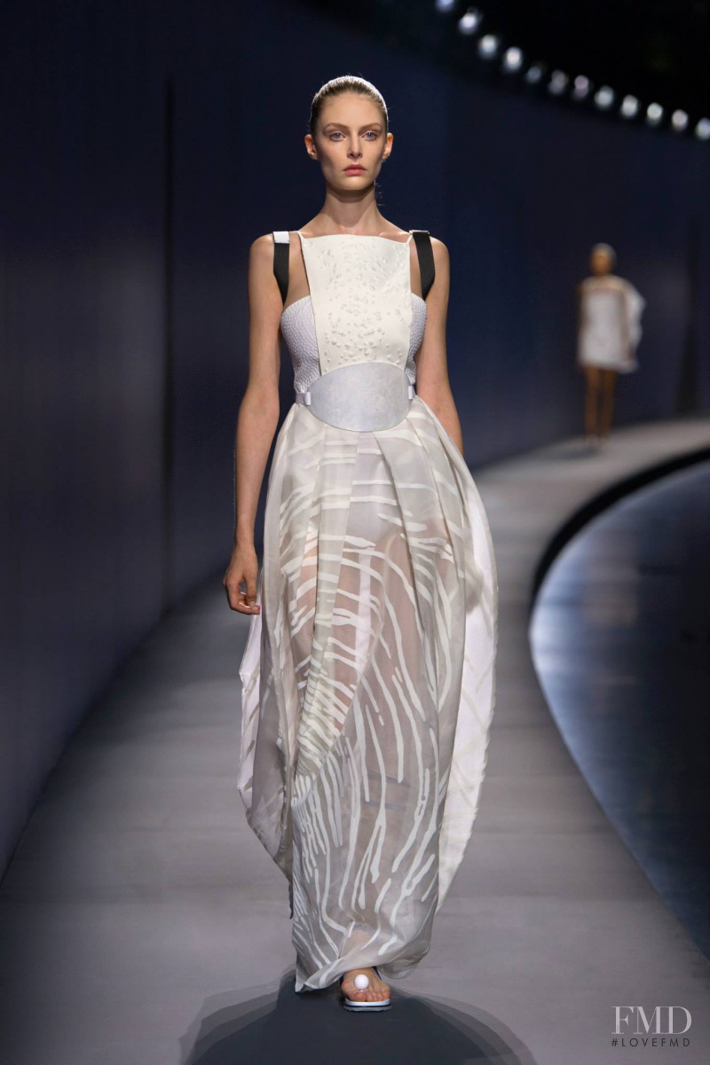Auguste Abeliunaite featured in  the Vionnet fashion show for Spring/Summer 2015