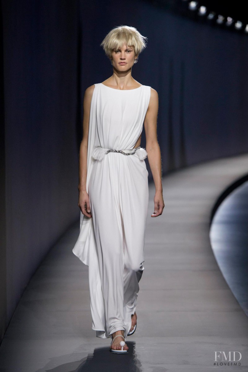Saskia de Brauw featured in  the Vionnet fashion show for Spring/Summer 2015