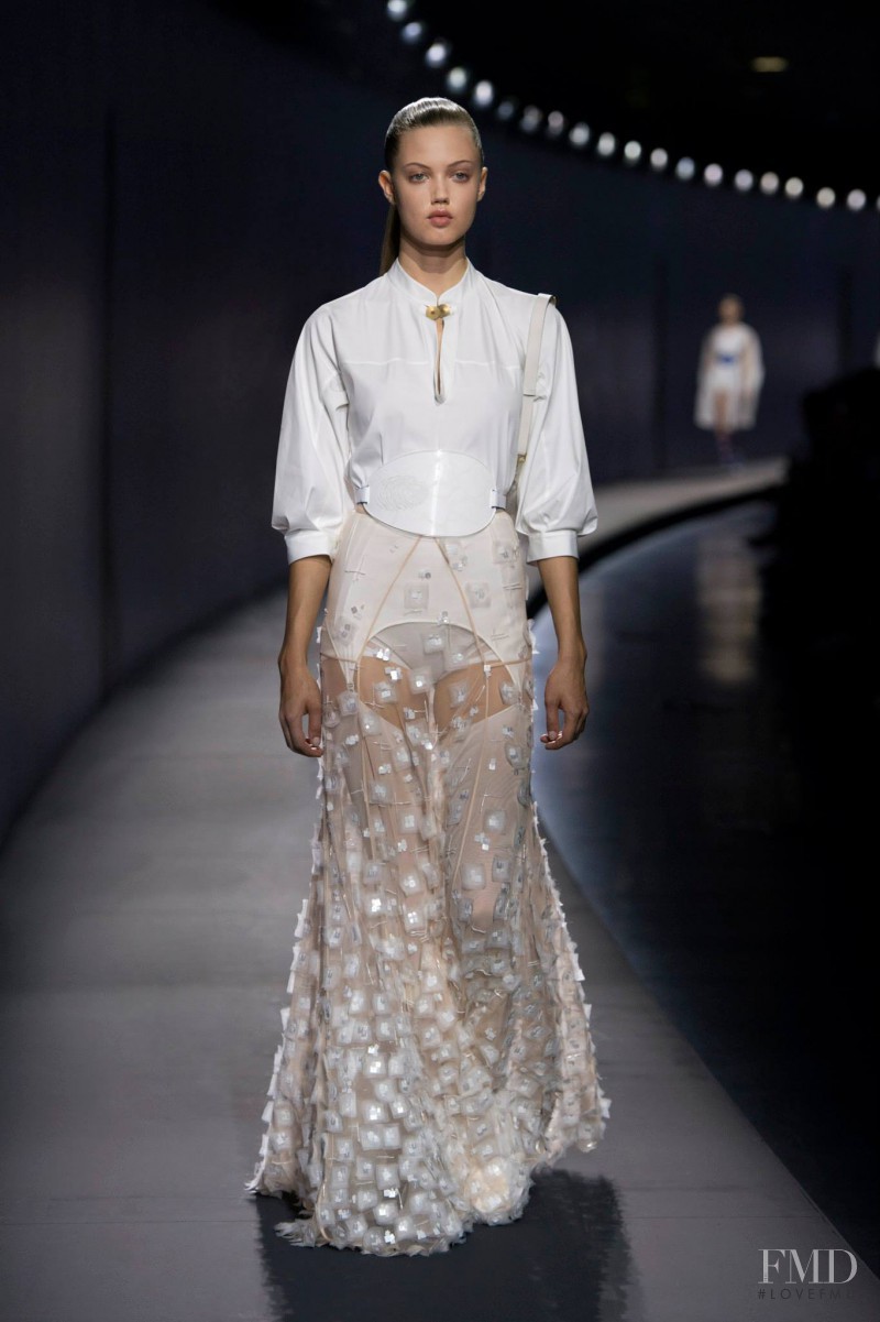 Lindsey Wixson featured in  the Vionnet fashion show for Spring/Summer 2015