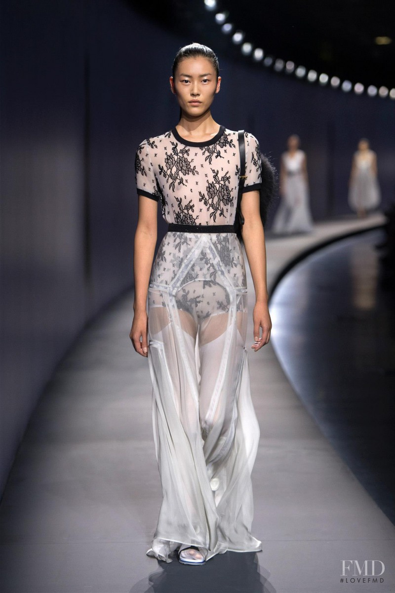 Liu Wen featured in  the Vionnet fashion show for Spring/Summer 2015