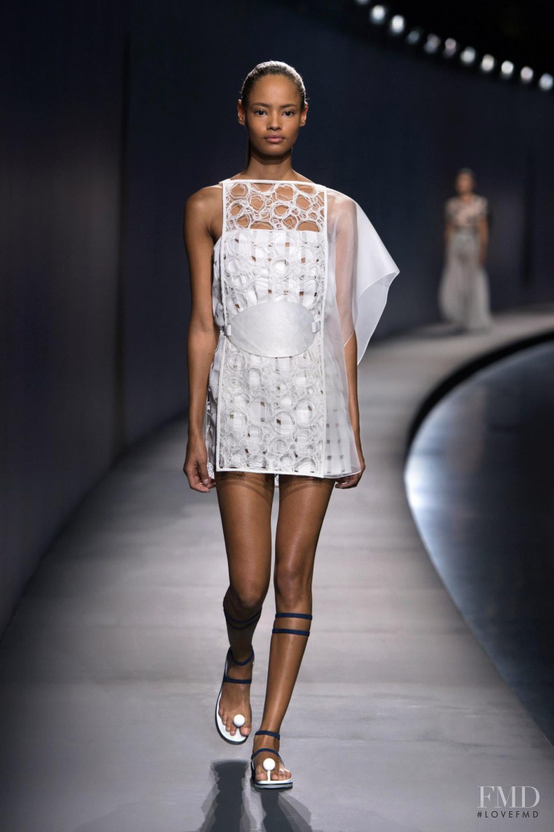 Malaika Firth featured in  the Vionnet fashion show for Spring/Summer 2015