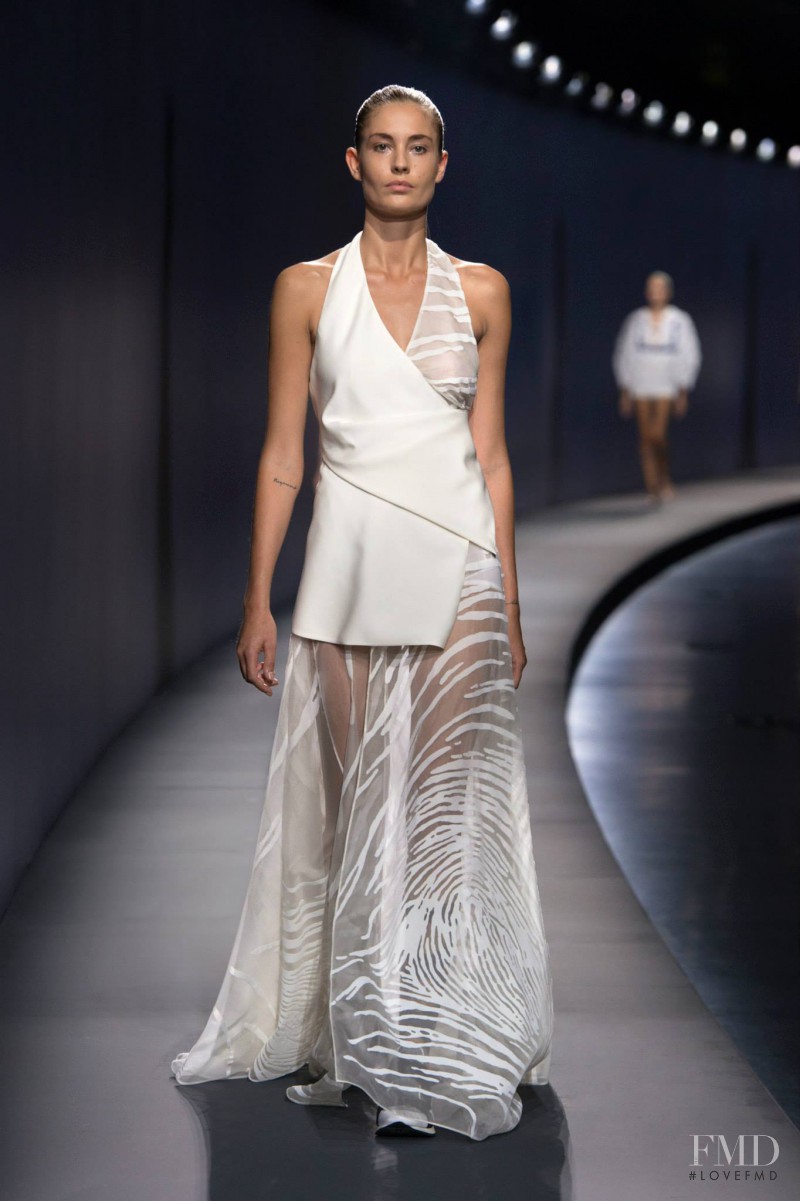 Nadja Bender featured in  the Vionnet fashion show for Spring/Summer 2015