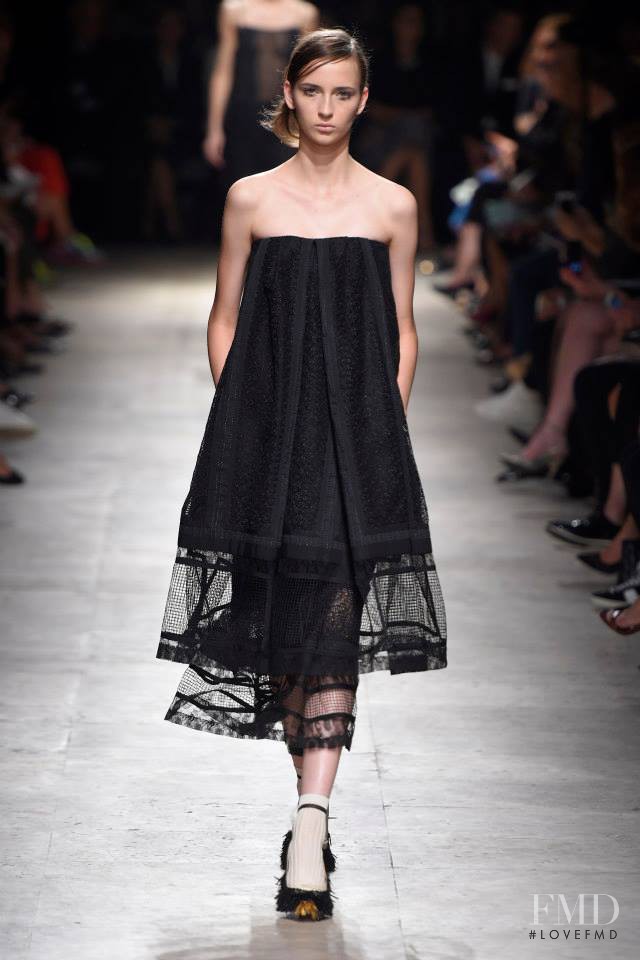 Waleska Gorczevski featured in  the Rochas fashion show for Spring/Summer 2015