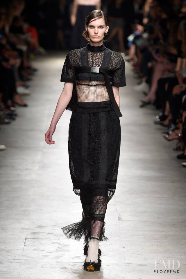 Lisa Verberght featured in  the Rochas fashion show for Spring/Summer 2015