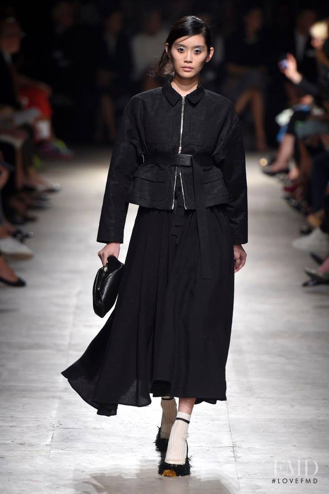 Ming Xi featured in  the Rochas fashion show for Spring/Summer 2015