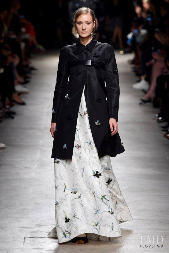 Erika Wall featured in  the Rochas fashion show for Spring/Summer 2015