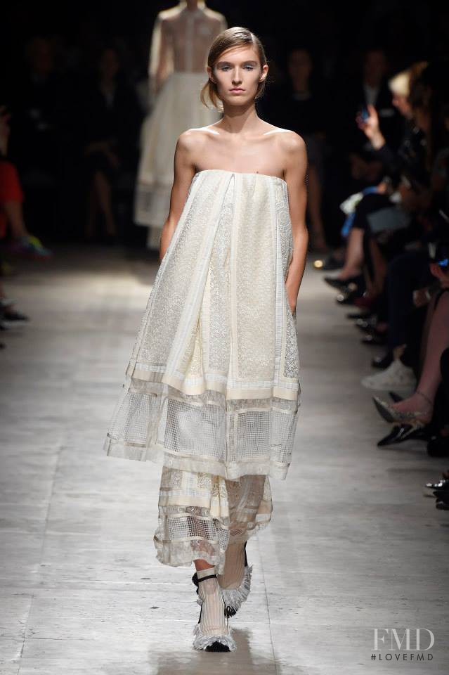 Manuela Frey featured in  the Rochas fashion show for Spring/Summer 2015