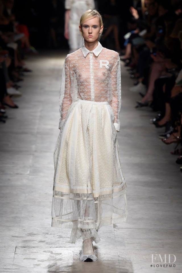 Harleth Kuusik featured in  the Rochas fashion show for Spring/Summer 2015