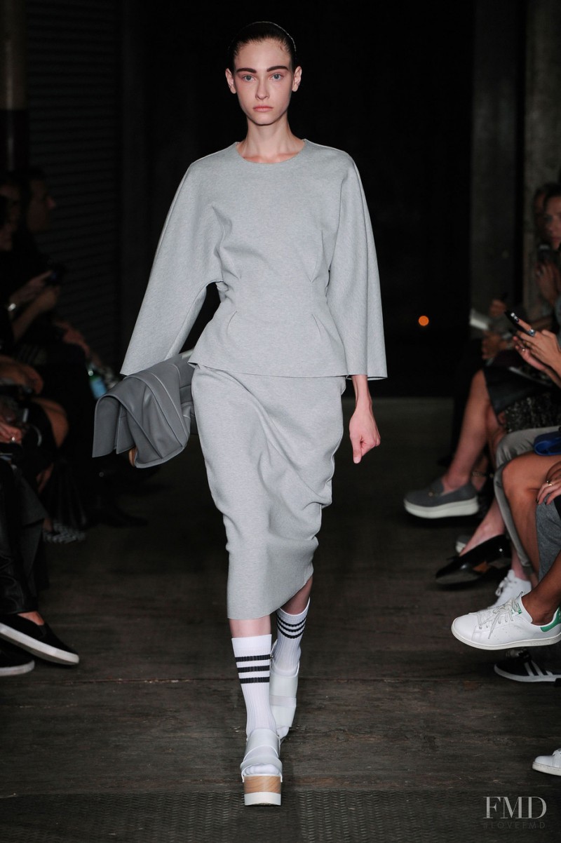 Lera Tribel featured in  the Joseph fashion show for Spring/Summer 2015