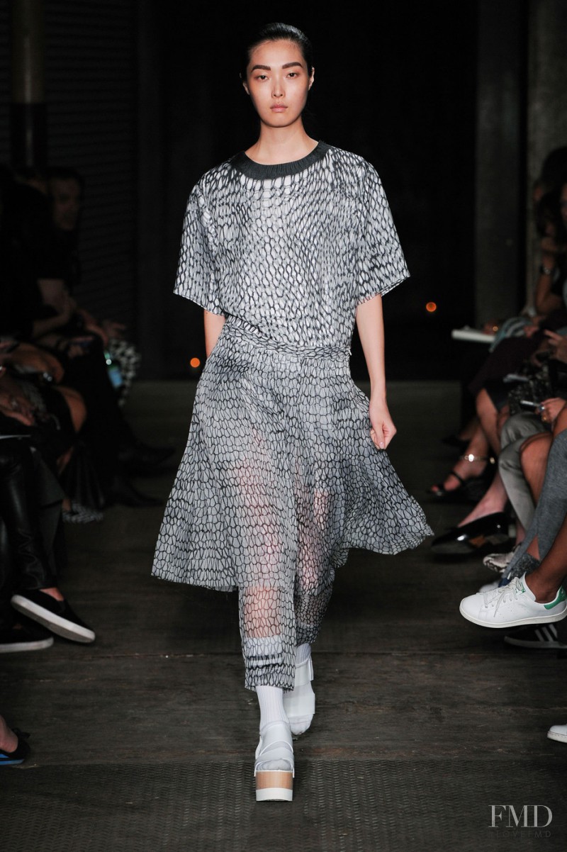 Sung Hee Kim featured in  the Joseph fashion show for Spring/Summer 2015