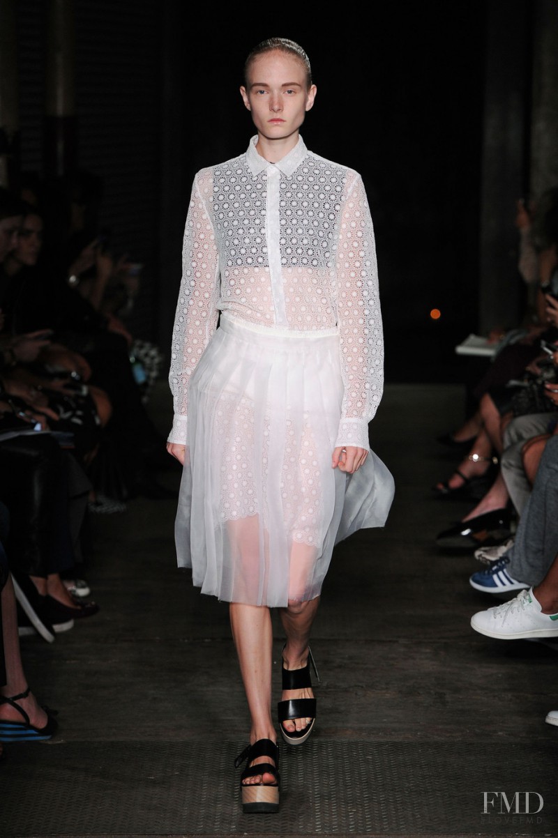 Maja Salamon featured in  the Joseph fashion show for Spring/Summer 2015