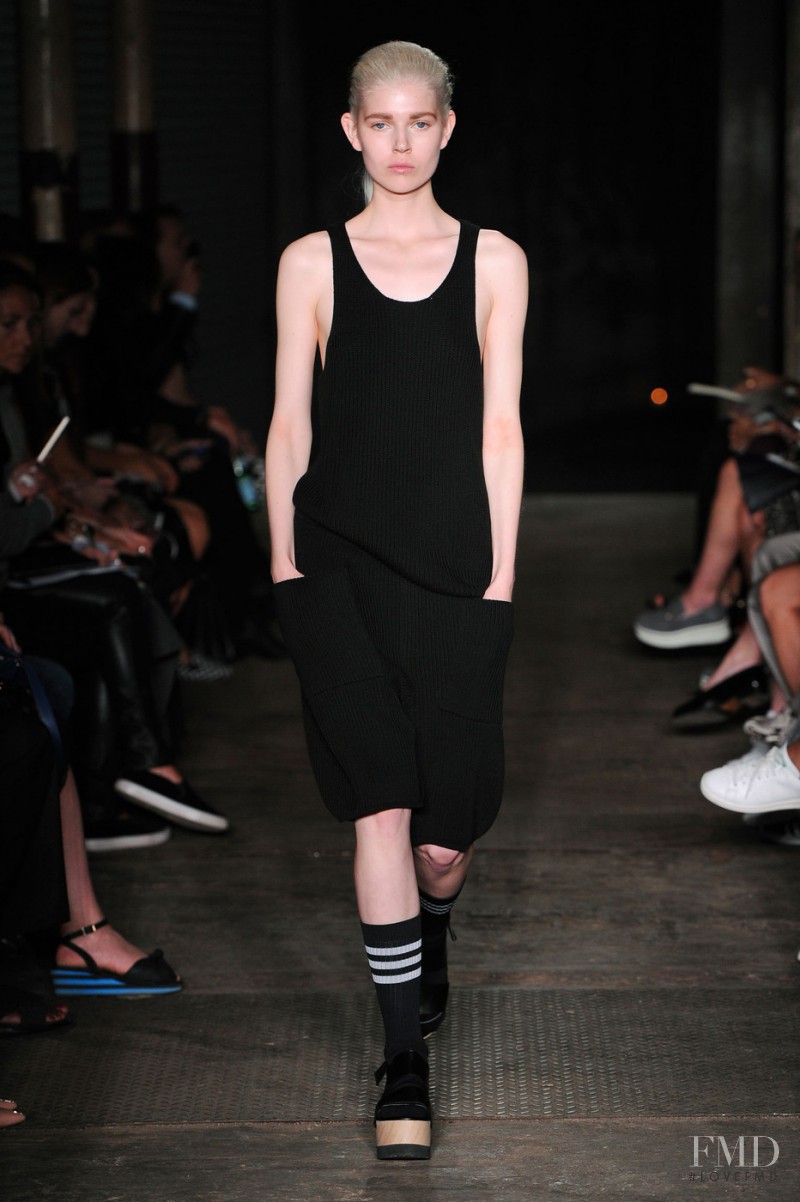 Ola Rudnicka featured in  the Joseph fashion show for Spring/Summer 2015