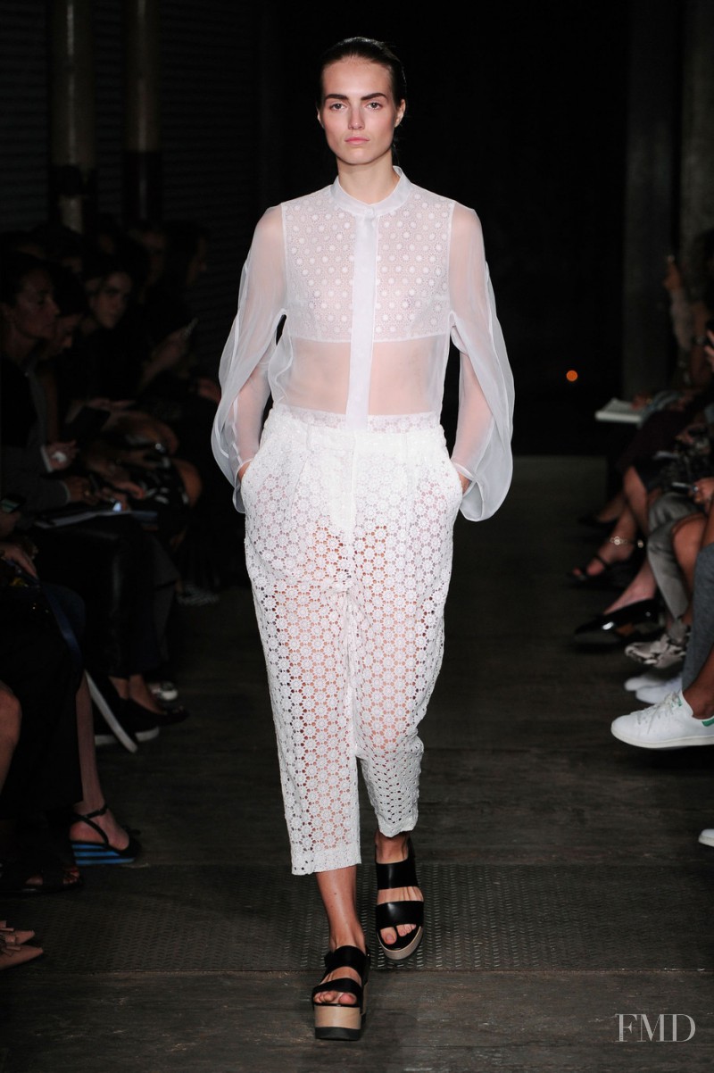 Agne Konciute featured in  the Joseph fashion show for Spring/Summer 2015