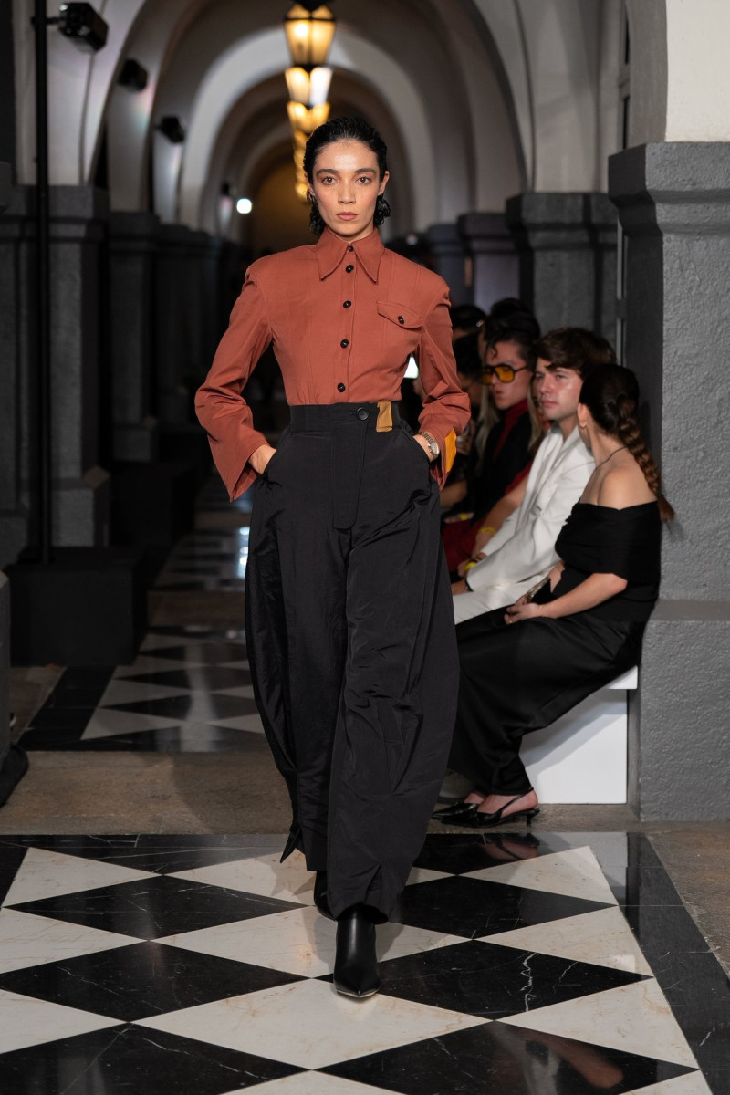 Daniela Dominique featured in  the Abel Lopez fashion show for Autumn/Winter 2025