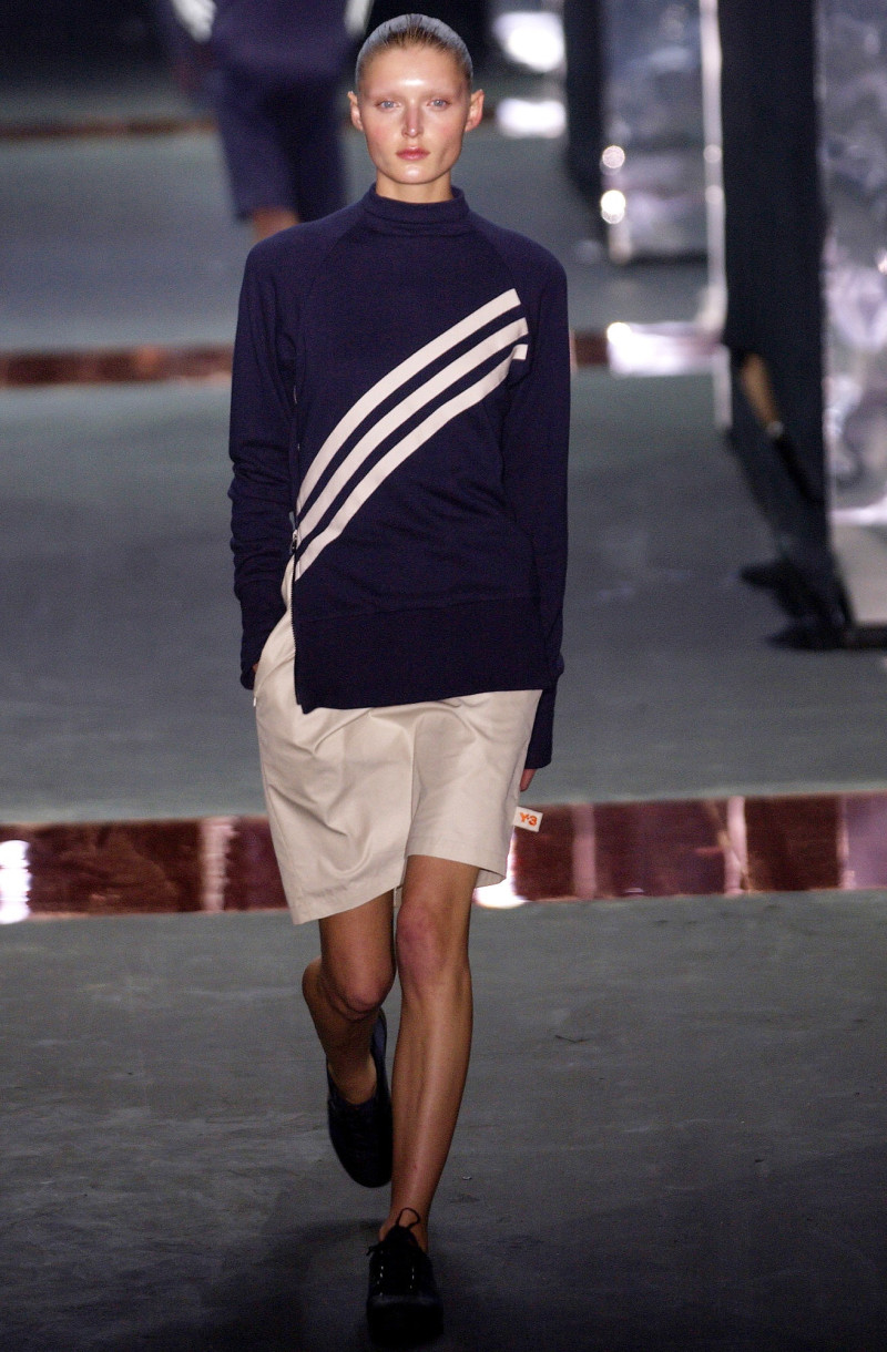 Christelle Lefranc featured in  the Y-3 fashion show for Spring/Summer 2003