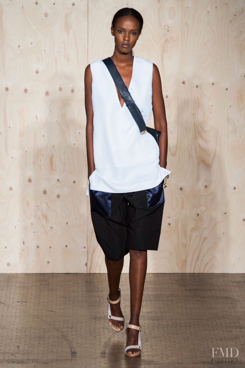 Leila Ndabirabe featured in  the Paul Smith fashion show for Spring/Summer 2015