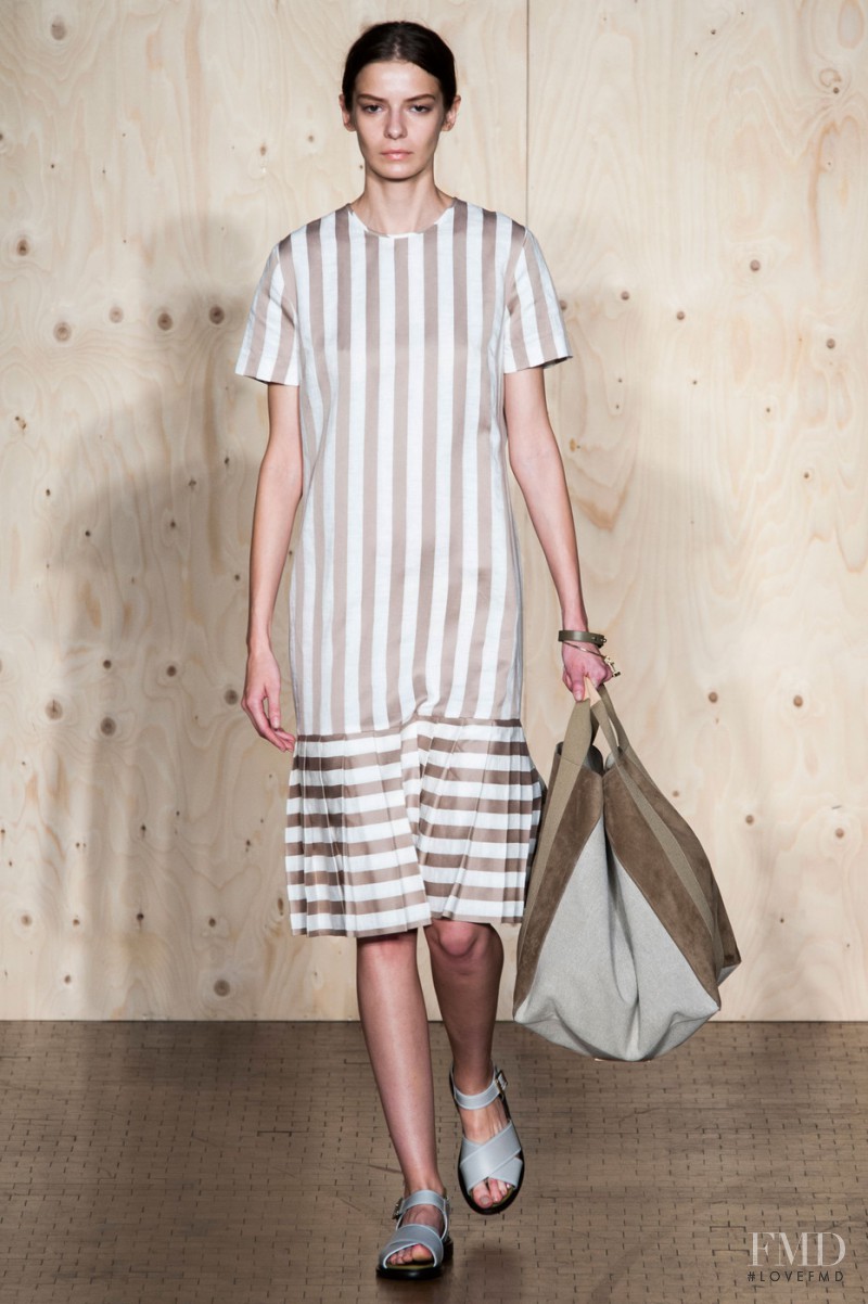 Dasha Denisenko featured in  the Paul Smith fashion show for Spring/Summer 2015