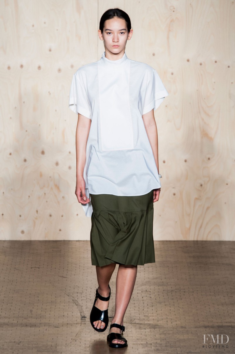 Mona Matsuoka featured in  the Paul Smith fashion show for Spring/Summer 2015