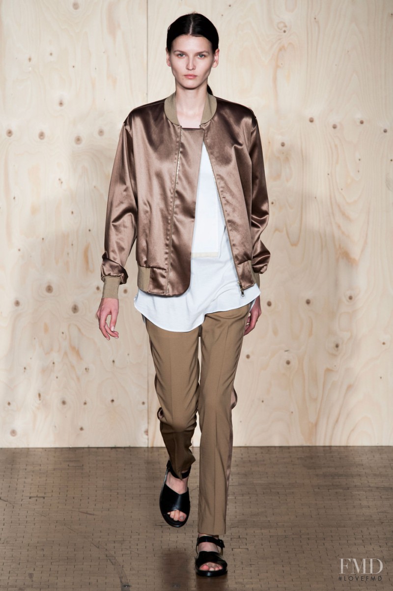 Katlin Aas featured in  the Paul Smith fashion show for Spring/Summer 2015