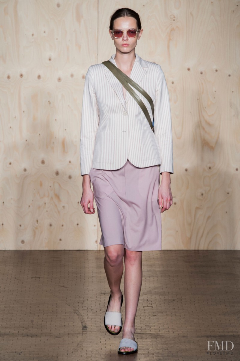 Mina Cvetkovic featured in  the Paul Smith fashion show for Spring/Summer 2015