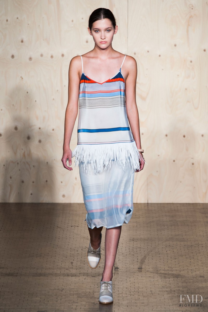 Emma Waldo featured in  the Paul Smith fashion show for Spring/Summer 2015