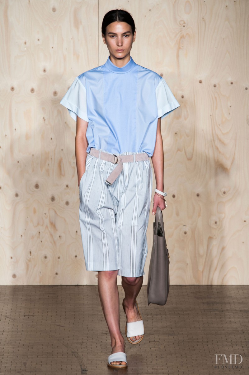 Mijo Mihaljcic featured in  the Paul Smith fashion show for Spring/Summer 2015