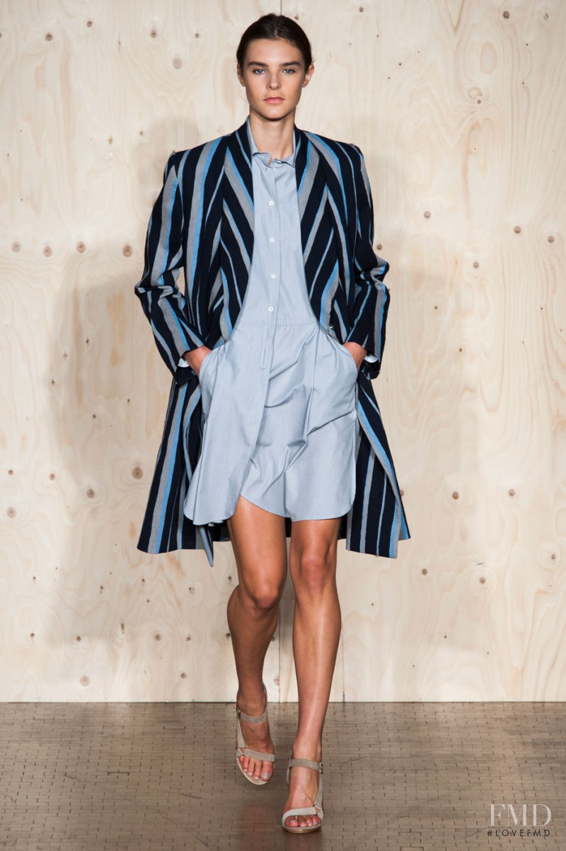 Olivia David featured in  the Paul Smith fashion show for Spring/Summer 2015