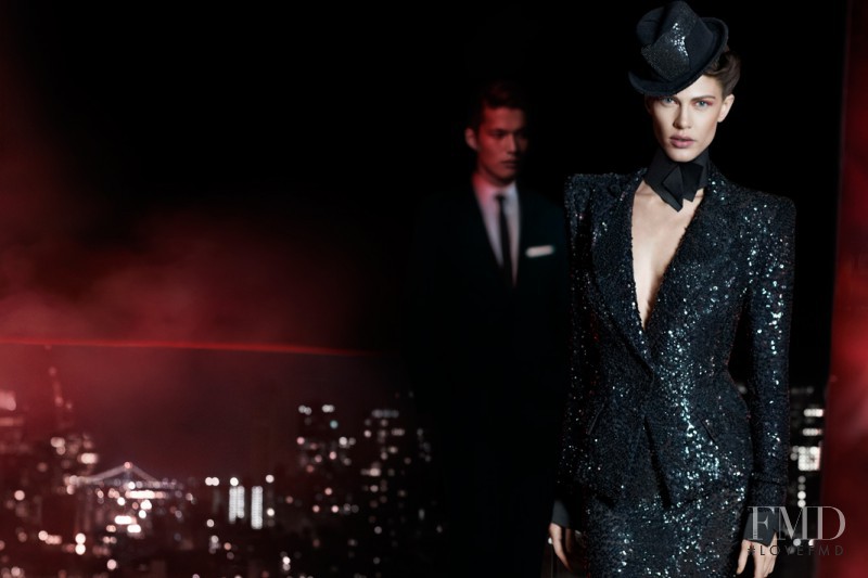 Aymeline Valade featured in  the Donna Karan New York advertisement for Fall 2012