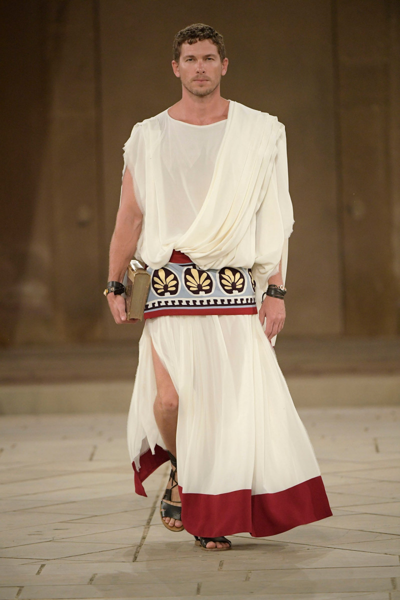 Adam Senn featured in  the Dolce & Gabbana Alta Moda fashion show for Autumn/Winter 2019